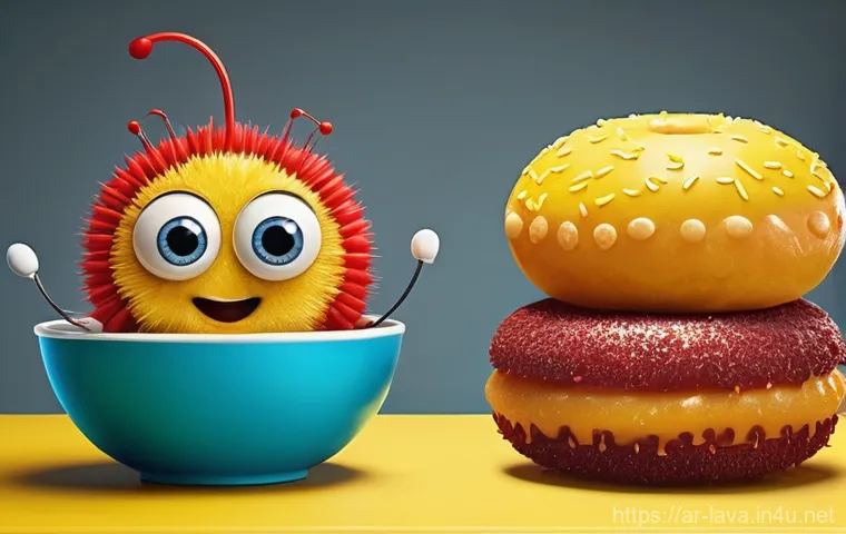 라바 레드와 옐로우의 인기 비결 - **Prompt 1: Universal Laughter Across Cultures**
    "Two vibrant cartoon larva characters, one brig...