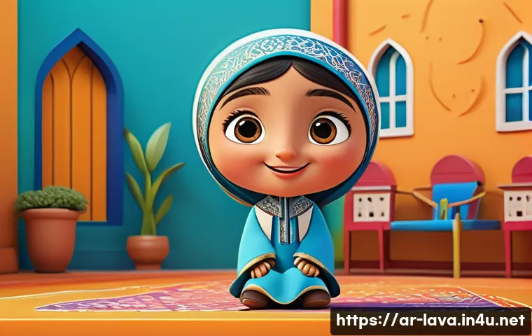 라바 캐릭터 인기투표 결과 - A vibrant, charming cartoon character named Laba designed for an Arabic-speaking audience, featuring...